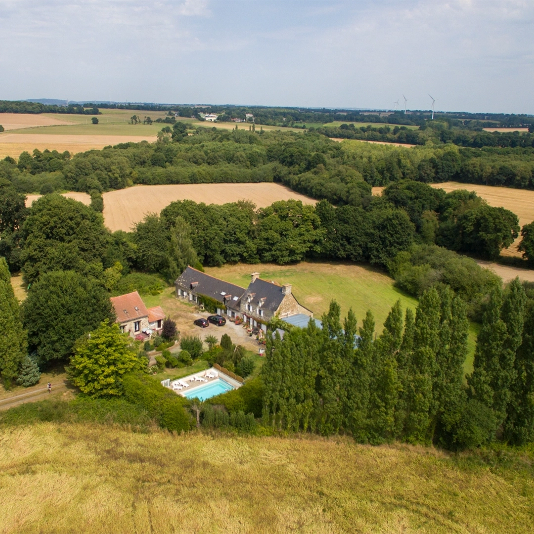 Aerial view of property